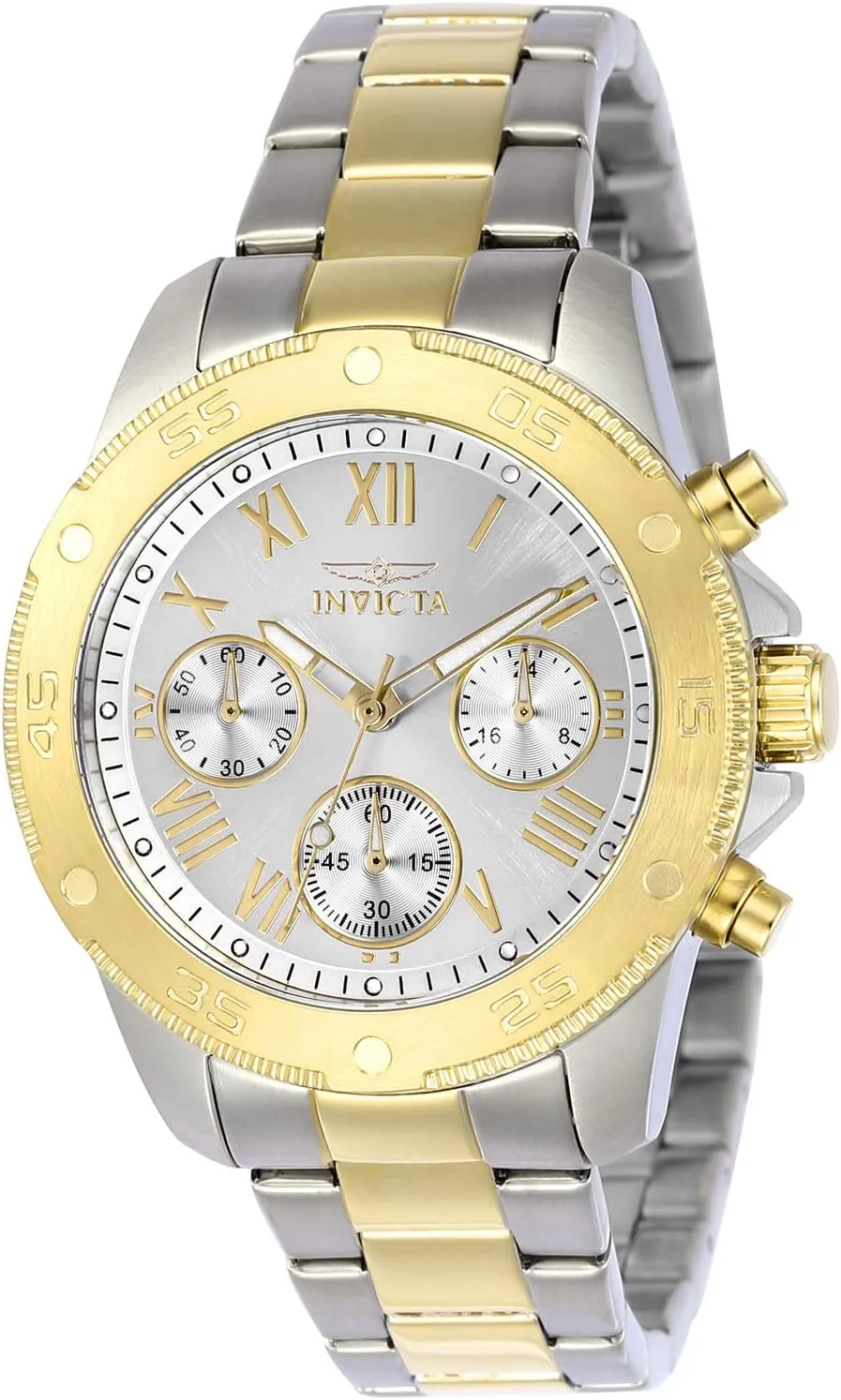 - 38mm dog ignite consecutive unfamiliar infect electromagnetic Invicta Wildflower Stainless Steel Women's Quartz Watch 