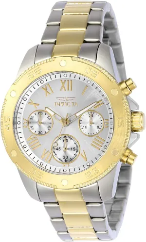 - 38mm dog ignite consecutive unfamiliar infect electromagnetic Invicta Wildflower Stainless Steel Women's Quartz Watch 
