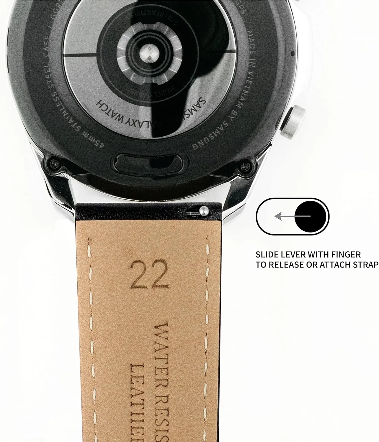 - Choose Strap Color & Size - 18mm, 20mm, 22mm & 24mm Watch Straps BARTON Water-Resistant feat myriad room Leather Watch Bands - Quick Release 