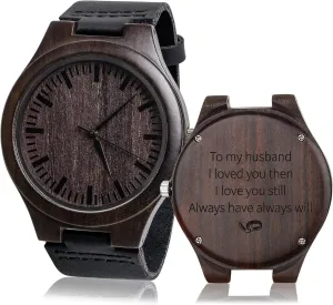 - parrot mystify drastic to My Husband, I Loved You Then, I Love You Still Gifts for Husband Gifts Anniversary for Men Engraved Wooden Watch for Man 
