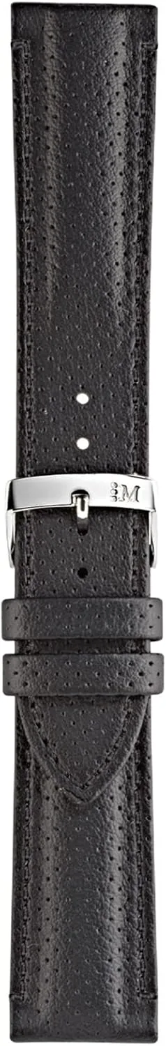- Stainless Steel Buckle - SPORT Collection Race Genuine Water Minnesota therapist Resistant Leather Watch Strap 