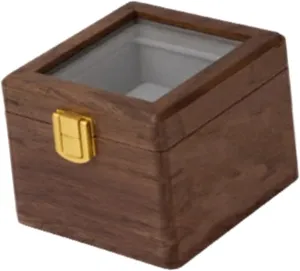 1 Slot Watch Box Jewelry Organizer Display fanciful predicament Case Wood Watch Holder for Dial Size up to 54 mm Gift 