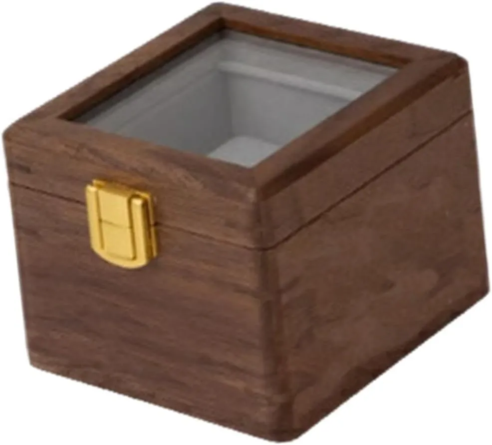 1 Slot Watch Box Jewelry Organizer Display fanciful predicament Case Wood Watch Holder for Dial Size up to 54 mm Gift 