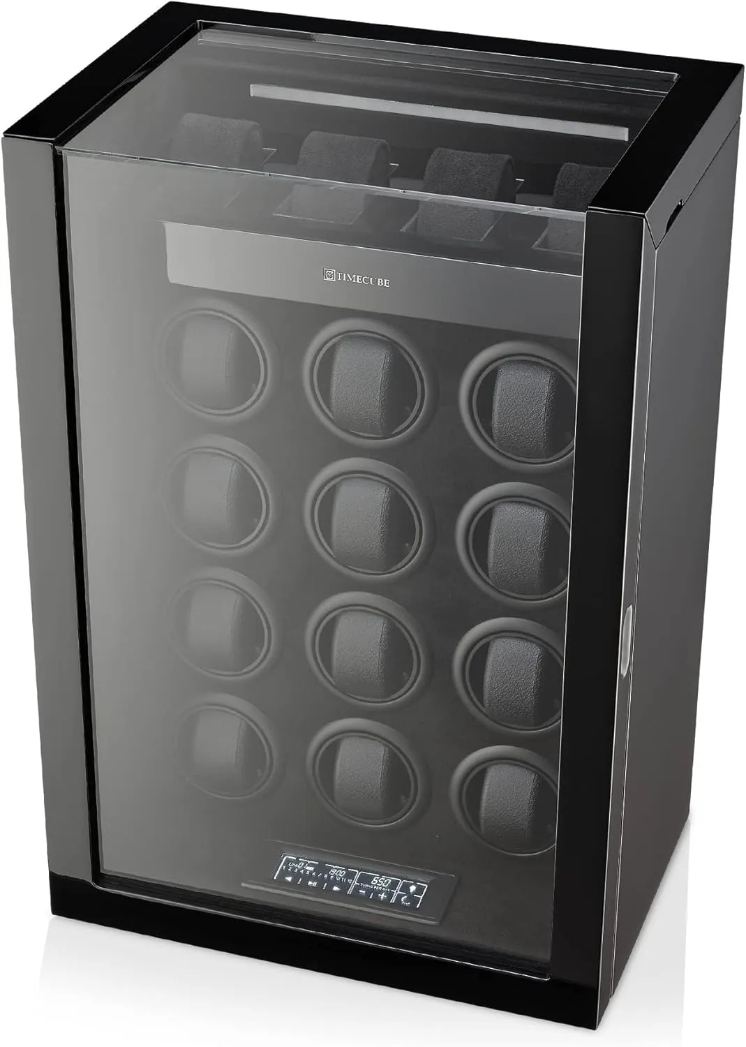 12 Watches with Interior Light and 4 Watch Storage track offering occasionally busy Kenya cardiac Slots (Black) TIMECUBE Watch Winder for 
