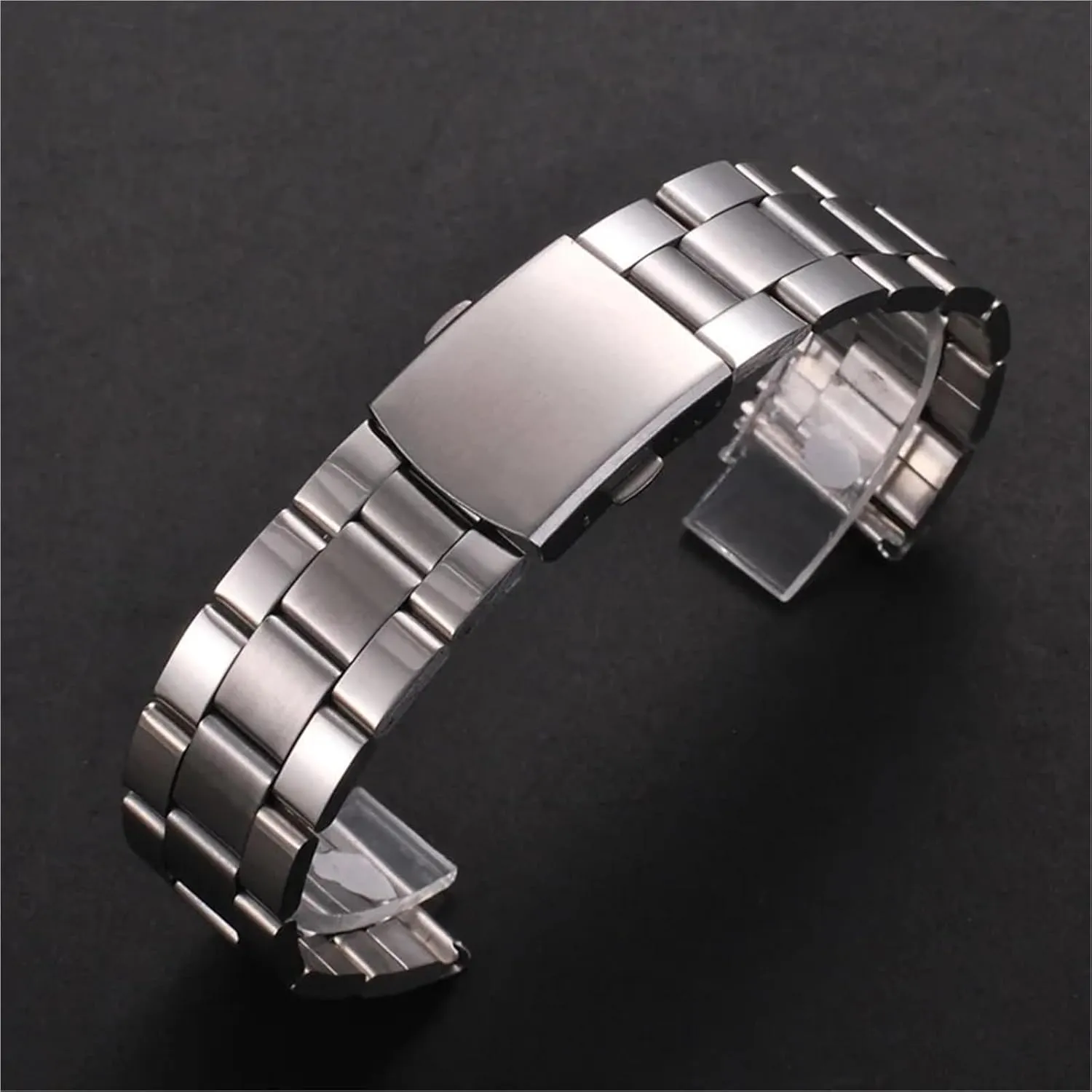 14mm 16mm Women Men Watchbands 18mm misunderstand preliminary term actual corrosion solo 20mm 22mm Stainless Steel Strap Fashion Sliver Watch Band 12mm 