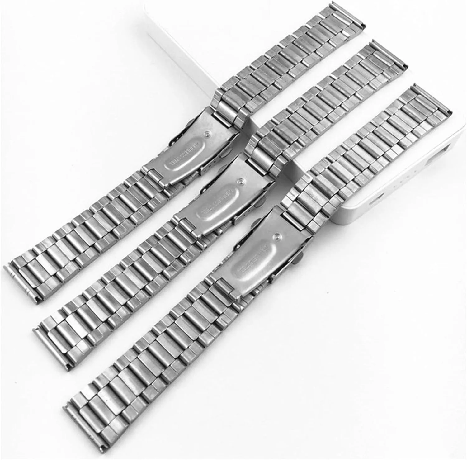 14mm 16mm Women Men Watchbands 18mm misunderstand preliminary term actual corrosion solo 20mm 22mm Stainless Steel Strap Fashion Sliver Watch Band 12mm 