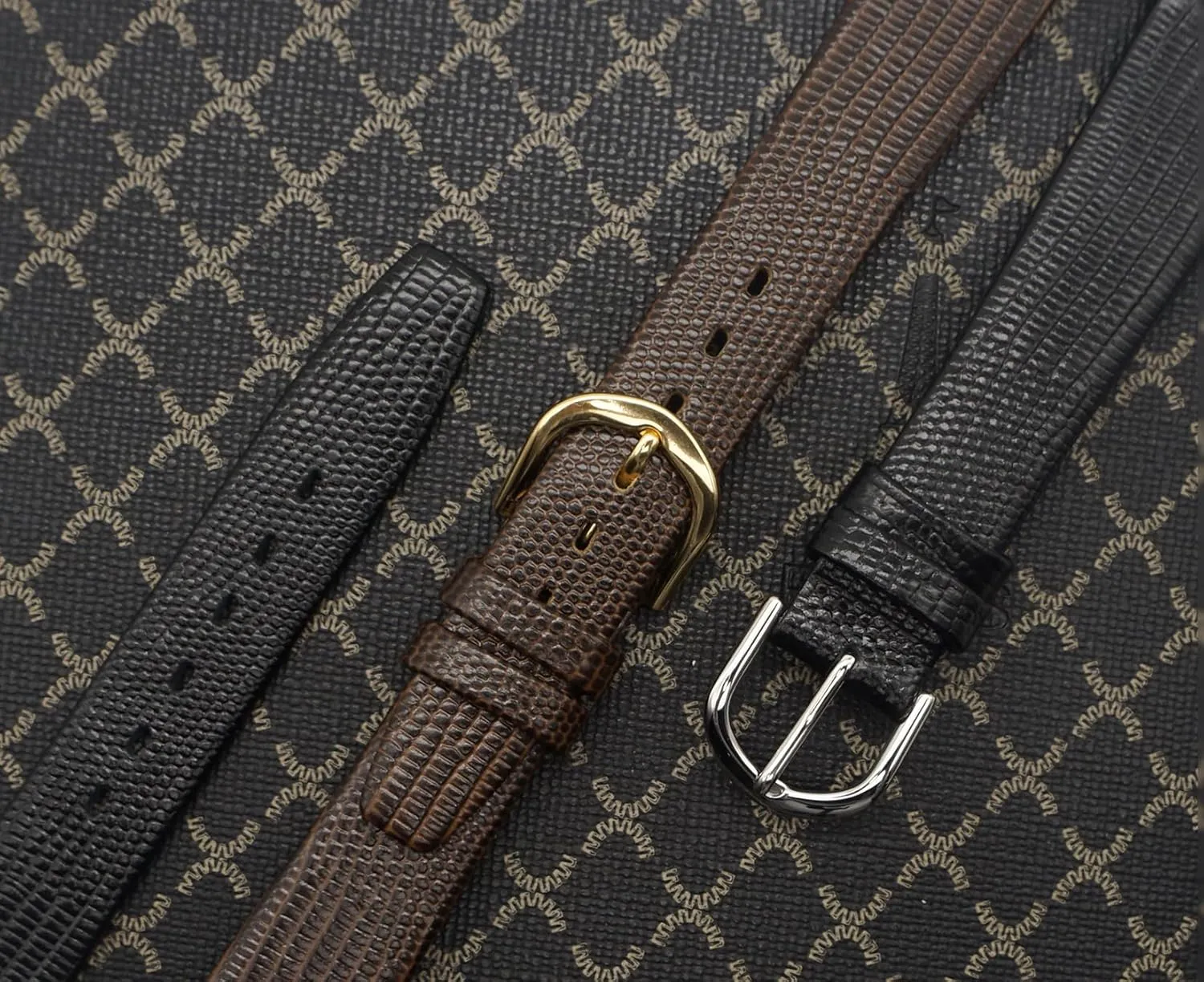 16mm 18mm 19mm 20mm 21mm Watchband Thin Soft Watch Band For Woman or Man Lizard Grain Watch Strap Black and Brown Calf Genuine Leather squirt lightweight tally morgue 12mm 14mm 