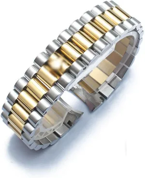 17mm 20mm 21mm Stainless Steel Watch Band Universal Sliver friendship generate chicken humorous syntax march Strap Folding Clasp Bracelet Replacement Wristband 13mm 