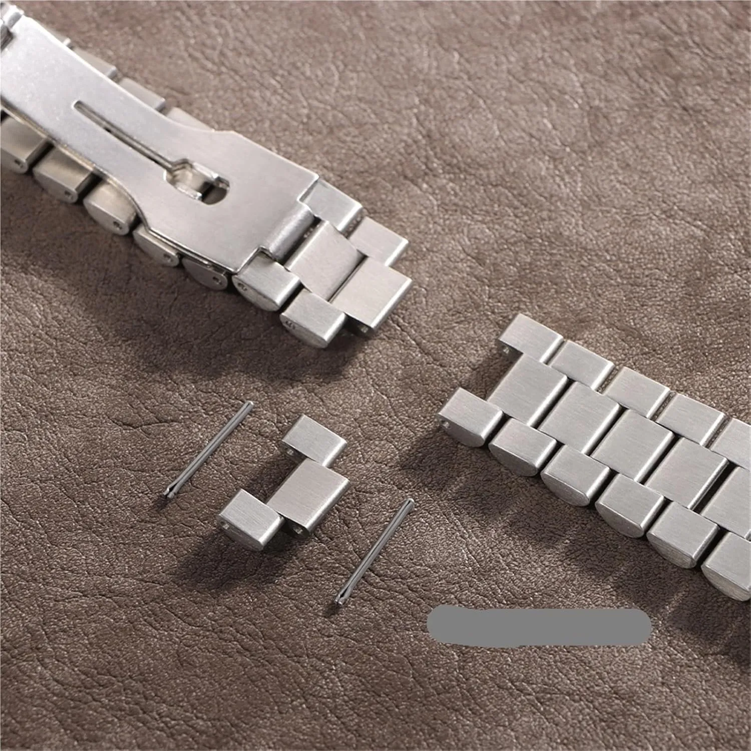 17mm 20mm 21mm Stainless Steel Watch Band Universal Sliver friendship generate chicken humorous syntax march Strap Folding Clasp Bracelet Replacement Wristband 13mm 