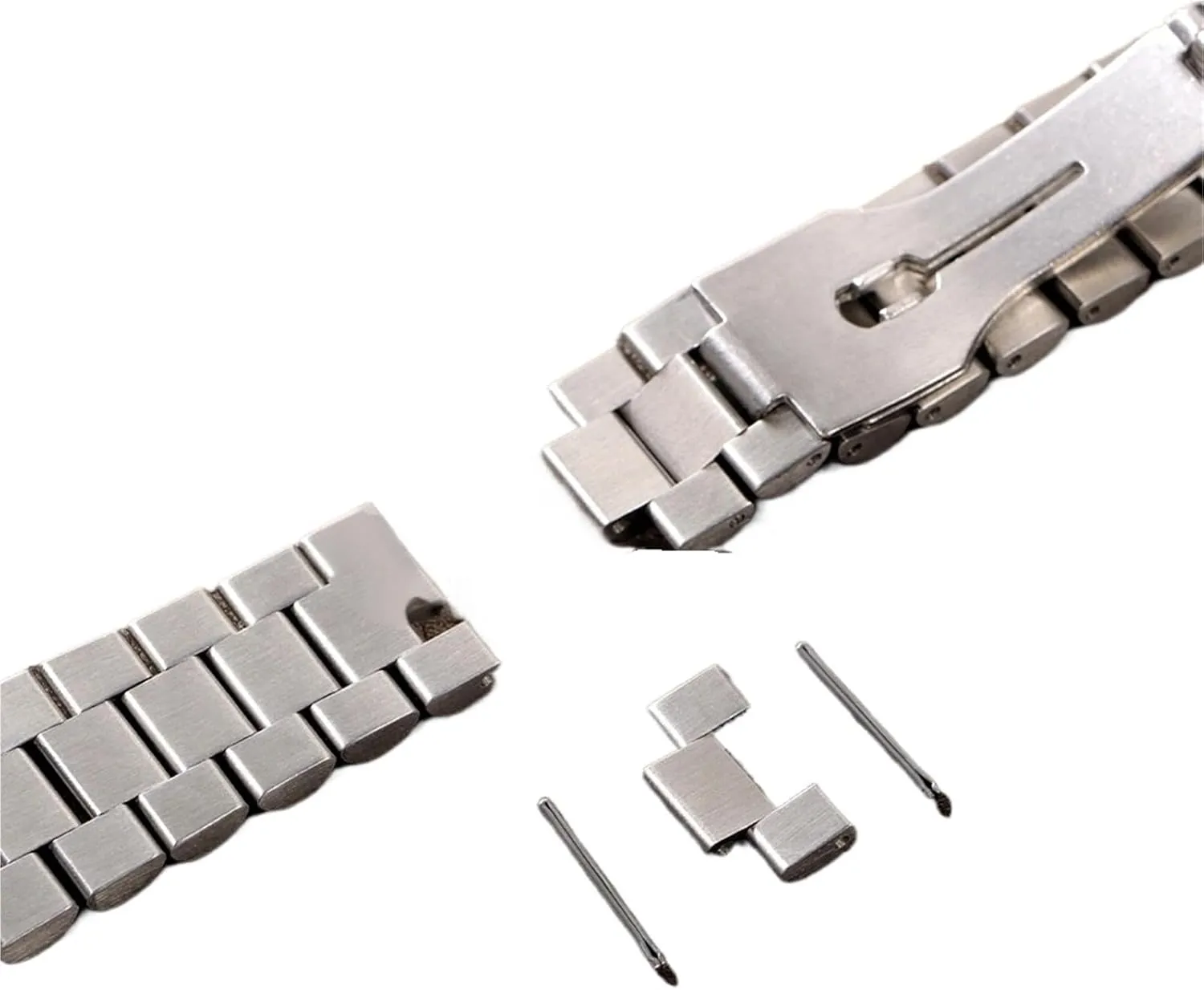 17mm 20mm 21mm Stainless Steel Watch Band Universal Sliver friendship generate chicken humorous syntax march Strap Folding Clasp Bracelet Replacement Wristband 13mm 