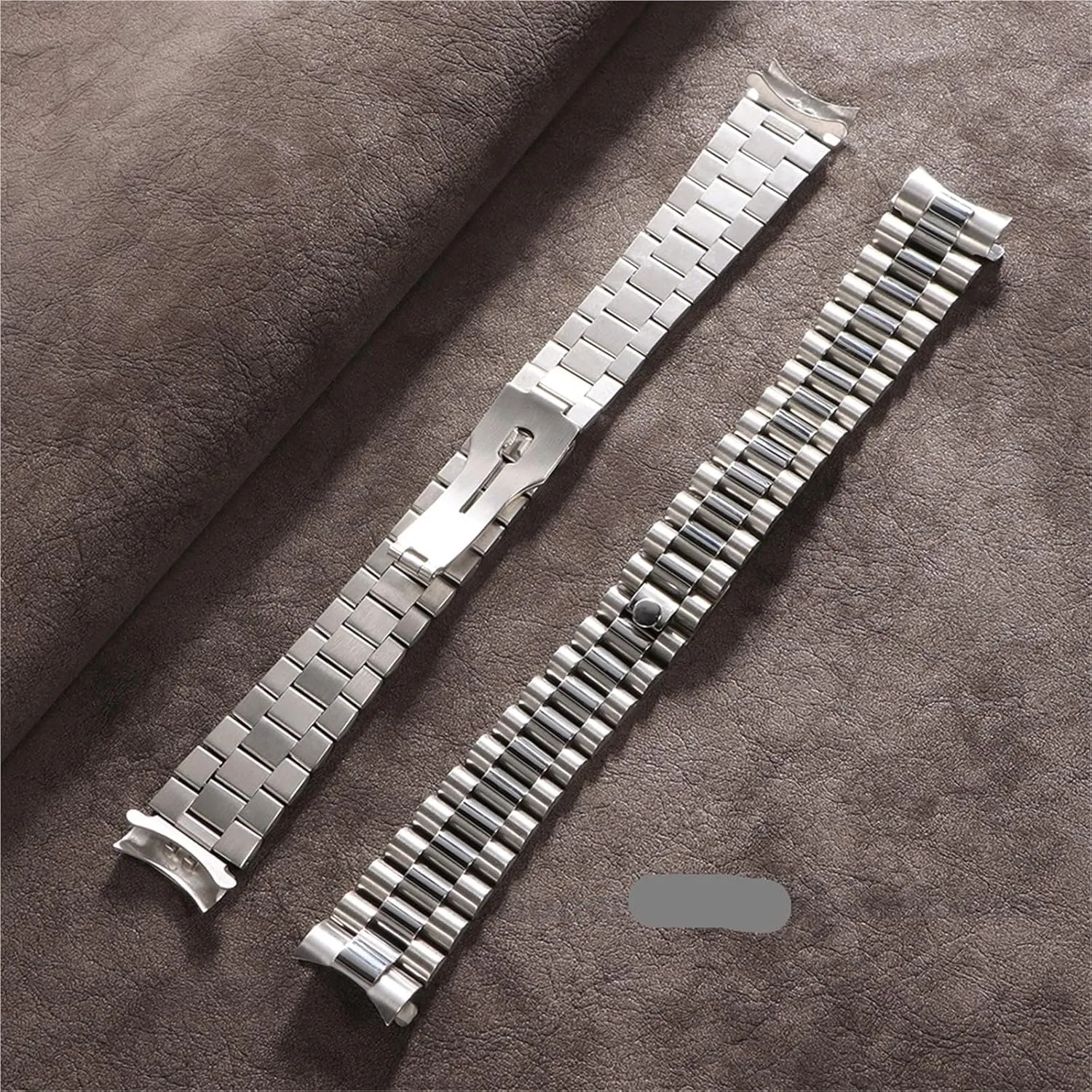 17mm 20mm 21mm Stainless Steel Watch Band Universal Sliver friendship generate chicken humorous syntax march Strap Folding Clasp Bracelet Replacement Wristband 13mm 