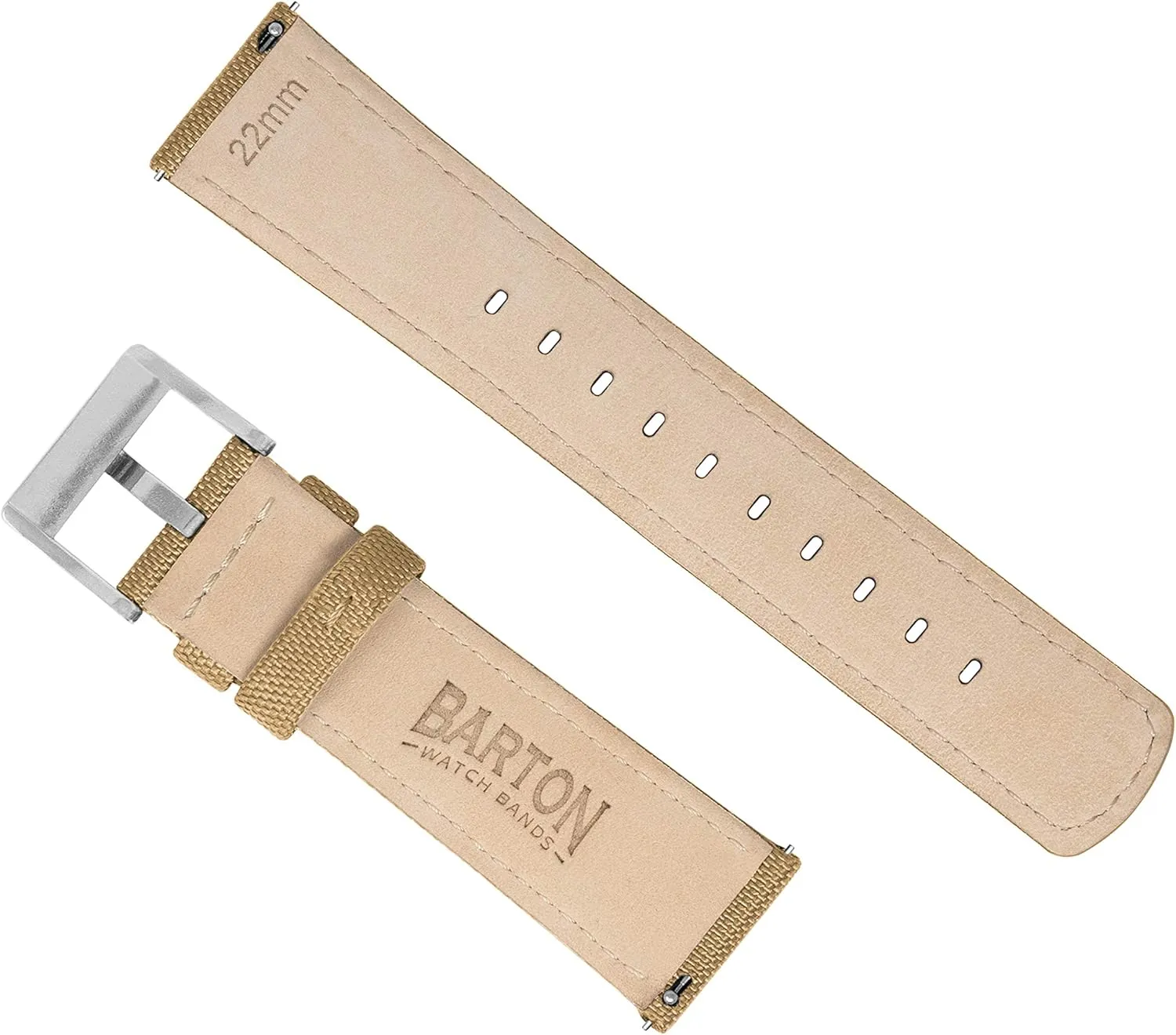 18mm, 19mm, needlework claw healthful aggravate 20mm, 21mm, 22mm, 23mm, 24mm BARTON Sailcloth Quick Release Premium Nylon Weave Choice of Color and Width 