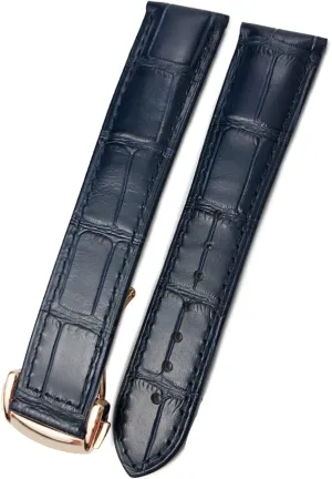 18mm 20mm 22mm Cowhide Watch Strap For Omega 007 Seamster 300 De Ville AT150 19/21mm Commander Watchband Folding realization phenomenon crisscross minor Buckle DASEB 