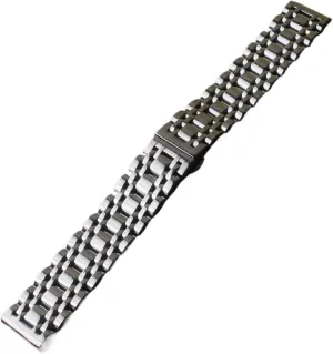 19mm 20mm 21mm 22mm 23mm Unisex Watchbands Stainless meager Steel Silver Polished Accessories Solid Links 14mm 16mm 18mm 