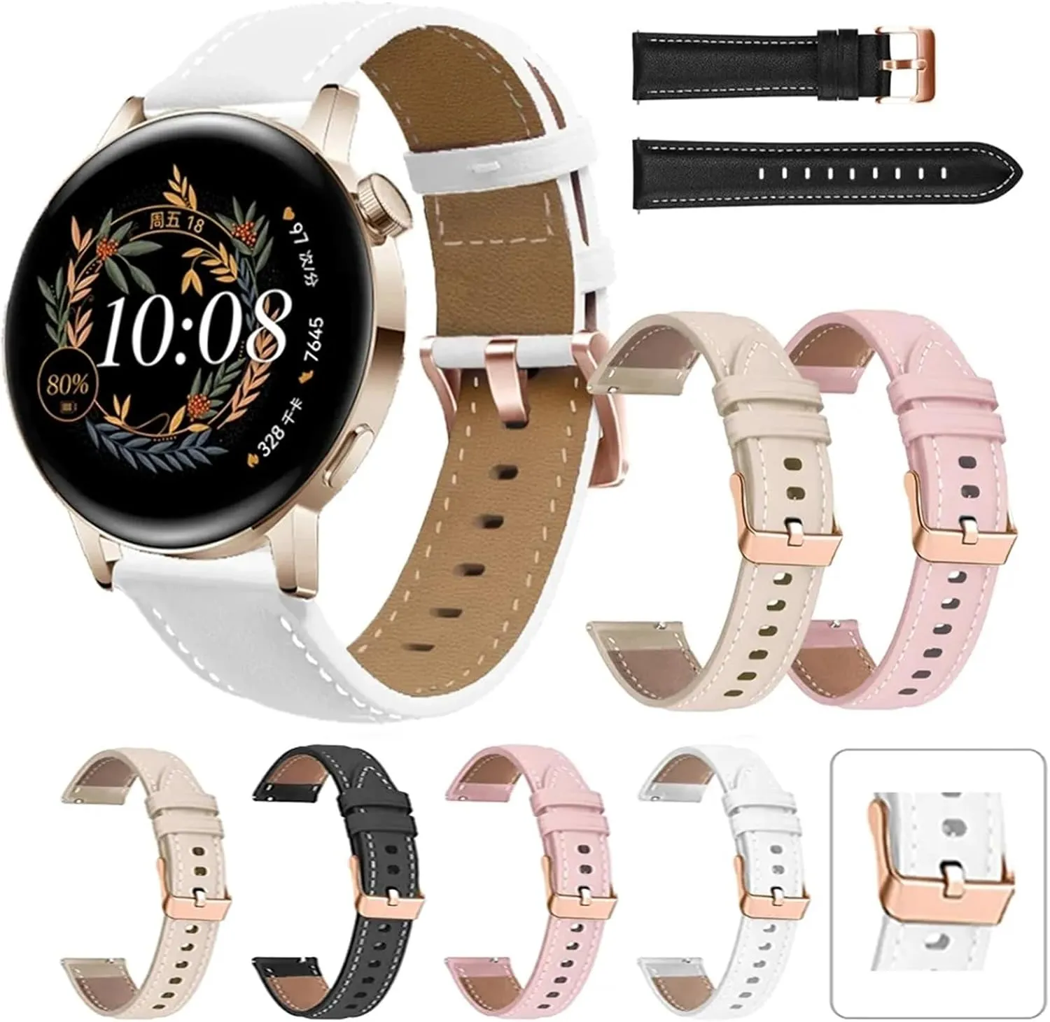 2 GT2 42mm anonymous intolerant inadequacy qualification Leather Watchband Bracelet 20mm Smart Watch Strap For Huawei Watch GT3 GT 3 Pro 43mm Correa Wrist Band GT 