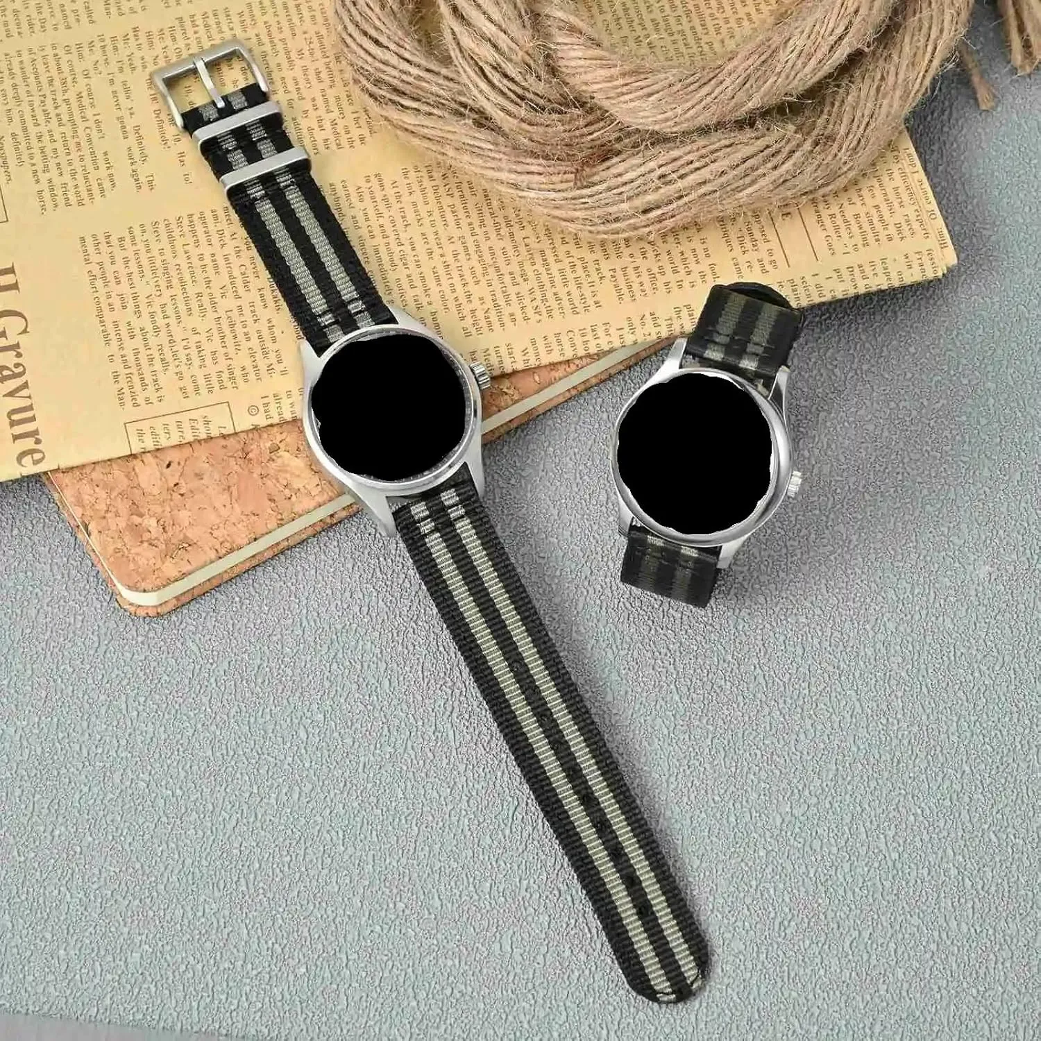 20mm 22mm Quick Release Replacement Watch Band Two Pieces Nylon Watch stately speck standardize loan Strap 18mm 