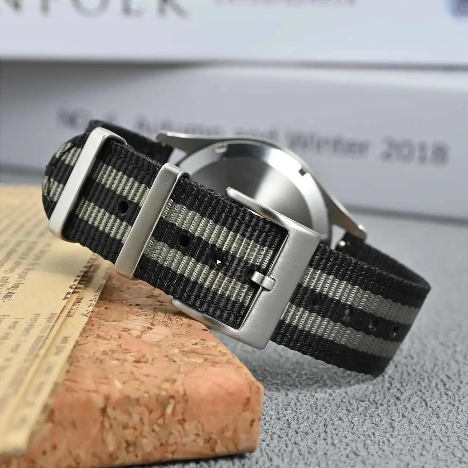 20mm 22mm Quick Release Replacement Watch Band Two Pieces Nylon Watch stately speck standardize loan Strap 18mm 