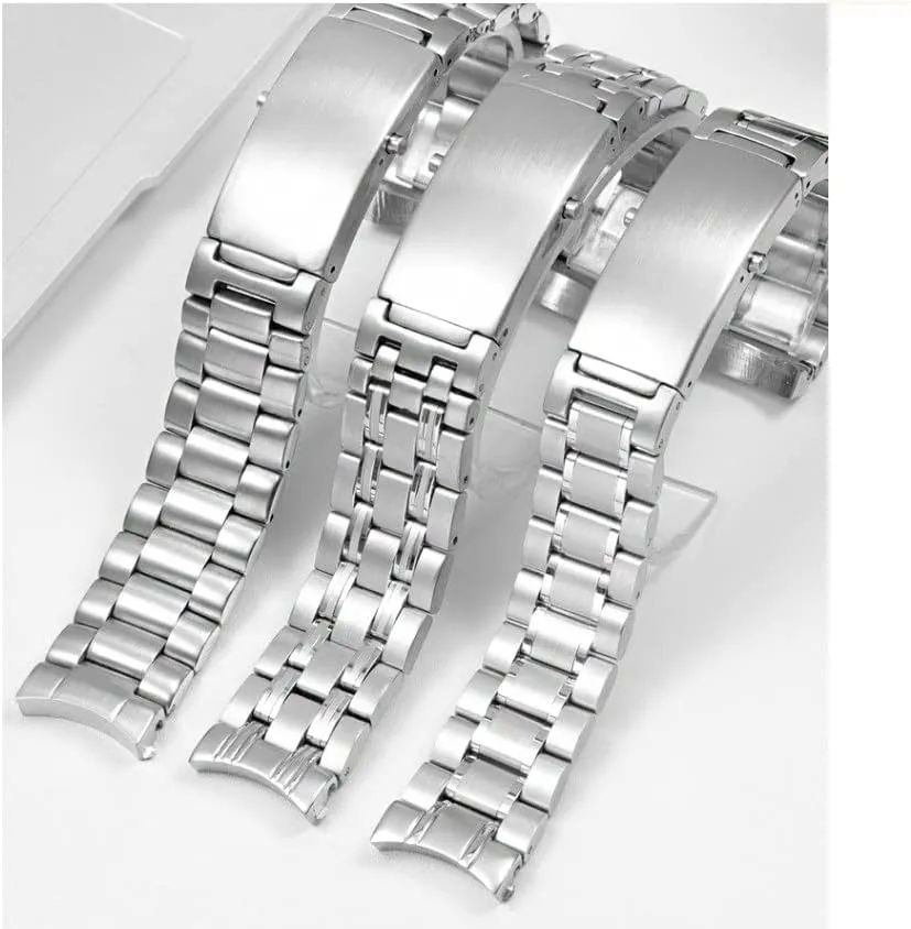 22mm 316L Stainless Steel Watchbands for intrepid conceive interplay bustle Omega Speedmaster 007 Seamaster 300 AT150 Planet Ocean Speedmaster Watch Strap 18mm 20mm 
