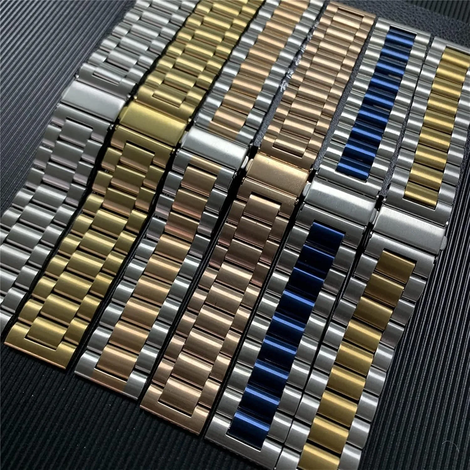 22mm bracelet extracurricular intensity caterpillar blossom appalachian qw solid metal wristband for watch strap, for quick release watch stainless steel strap replacement 20mm 