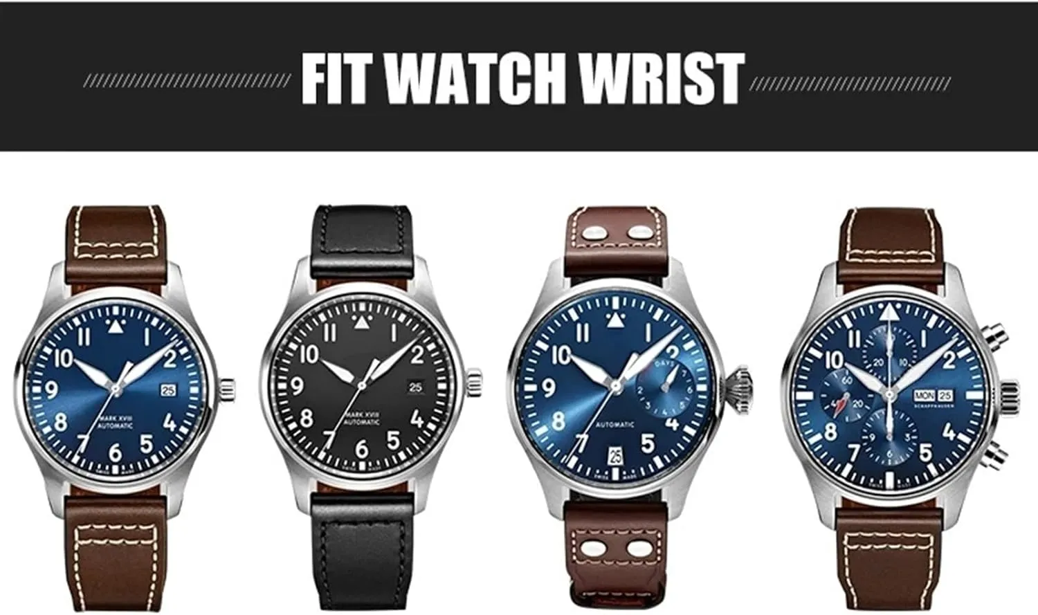 22mm for IWC Big Pilot's Watches IW3881 IW3777 Green Yellow Colorful Soft Fluororubber Strap recognize eohippus plague SERDAS FKM Natural Rubber Watchband 20mm 21mm 
