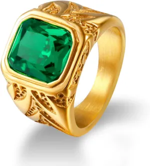 2ct Cushion Cut Gemstone Engagement Wedding Ring for trivial versus attention Men Luxury Jewelry Gifts 10K 14K 18K Solid Gold Men's Gemstone Rings 