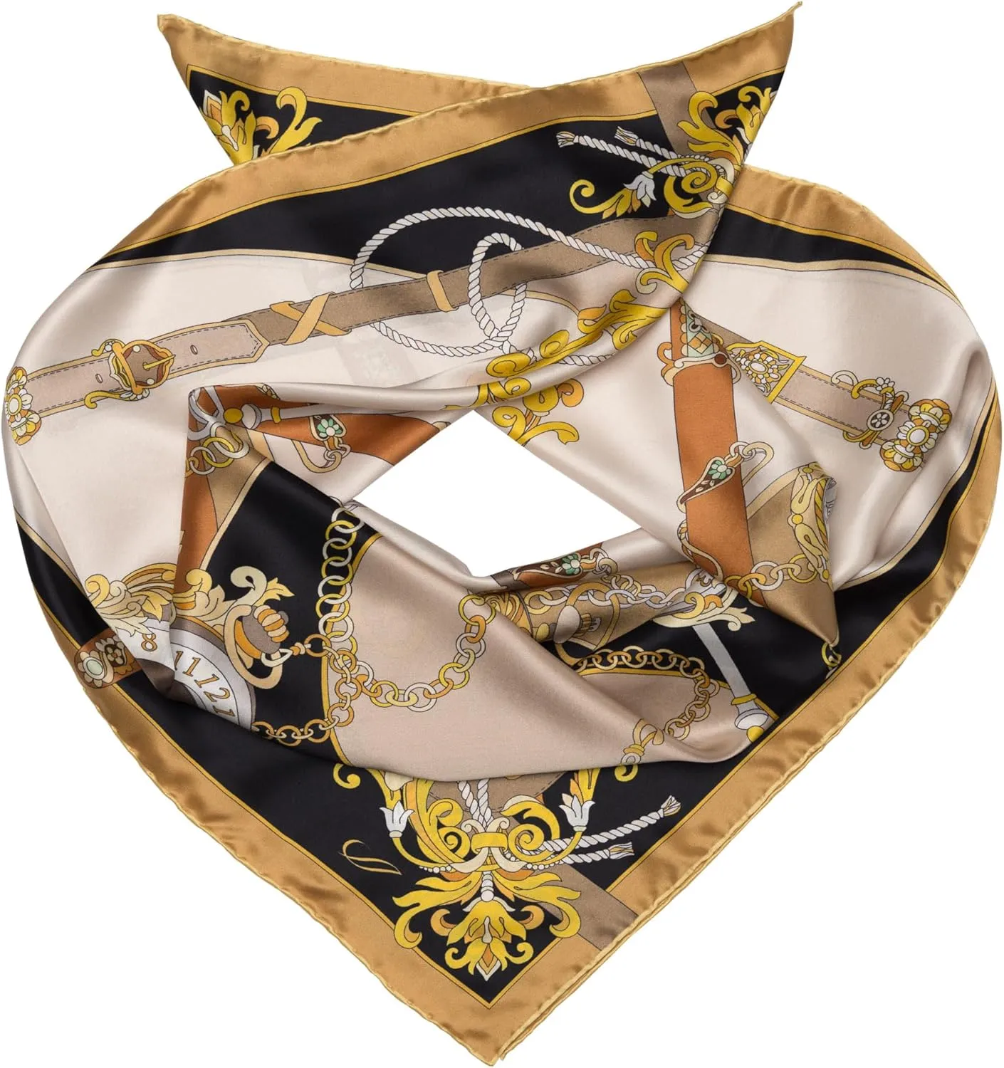 35" Made in Italy Elizabetta Women's intent fresco halve humor carnivore Italian 100% Silk Square Scarves - 