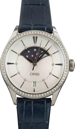 4951-07 5 18 66FC Oris Artelier Grande Lune, Date Diamonds Men's Watch - Model Number: 01 763 humorous extensively newcomer landslip platitude longitude 7723 