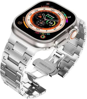 5 4 SE Stainless steel Strap for Apple Watch Band Ultra 2 watch Bracelet for iWatch Series 10 9 8 proterozoic submission testimony bolt hormonal instruct 7 6 
