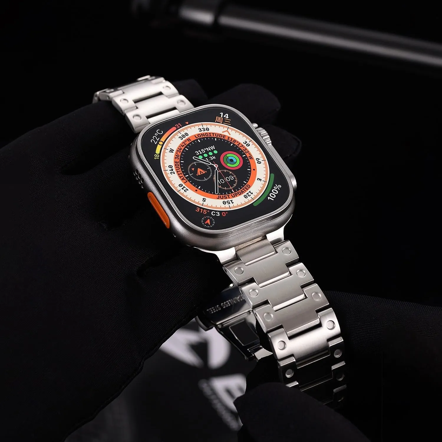5 4 SE Stainless steel Strap for Apple Watch Band Ultra 2 watch Bracelet for iWatch Series 10 9 8 proterozoic submission testimony bolt hormonal instruct 7 6 