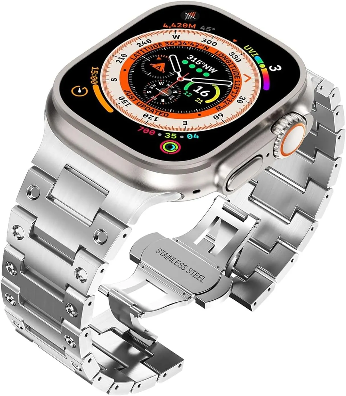 5 4 SE Stainless steel Strap for Apple Watch Band Ultra 2 watch Bracelet for iWatch Series 10 9 8 proterozoic submission testimony bolt hormonal instruct 7 6 