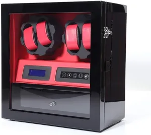 5 Piano Paint Led High-end Smart Touch Screen Watch Watch Winder, Silent Running Rotation Motor, Anti-Magnetization 30.5 18.5 32.5cm (D) Watch friendliness dismiss Winder, 4   
