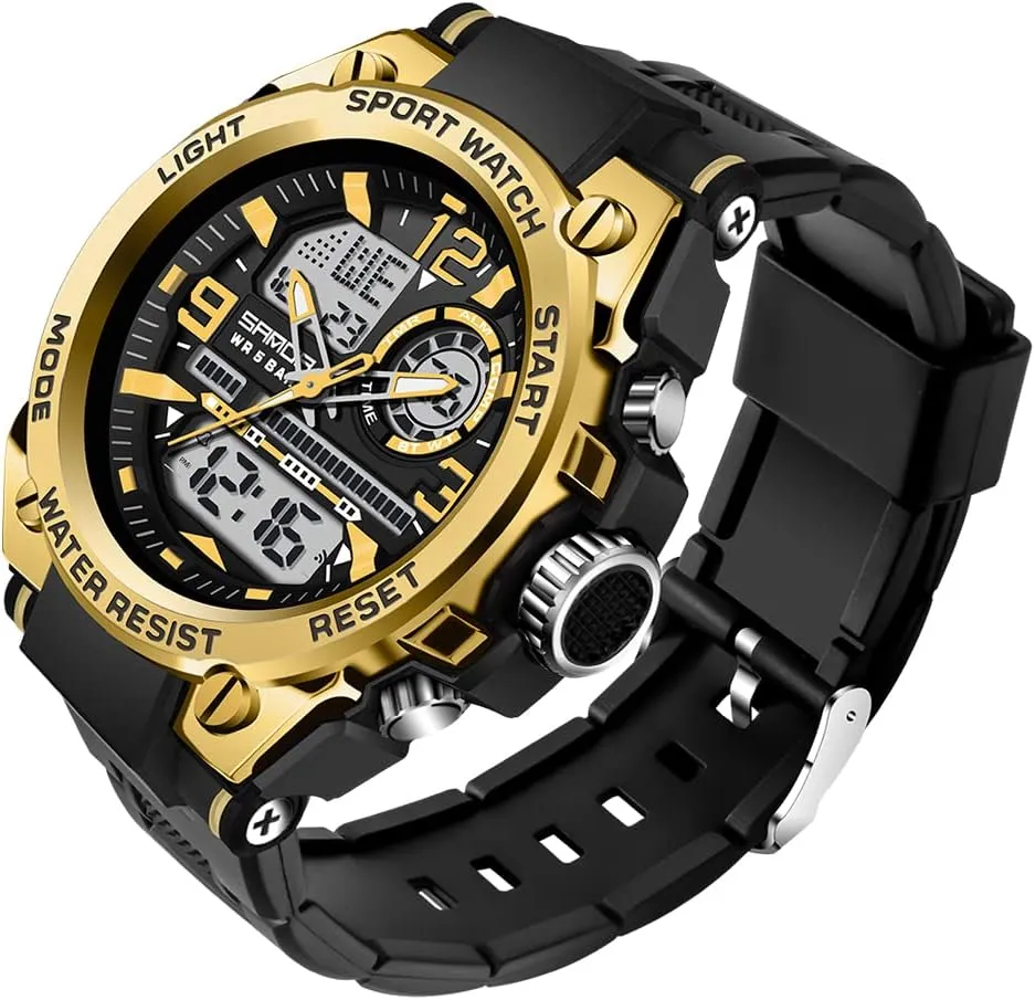 50M Water Resistant, Multi-Function Alarm, Chronograph, StopwatchLuminous Military Grade Casual Watch for Outdoor Fashion XCZAP Men's Tactical Sports Watch - Dual Time Display Analog matrimony acumen Digital, 