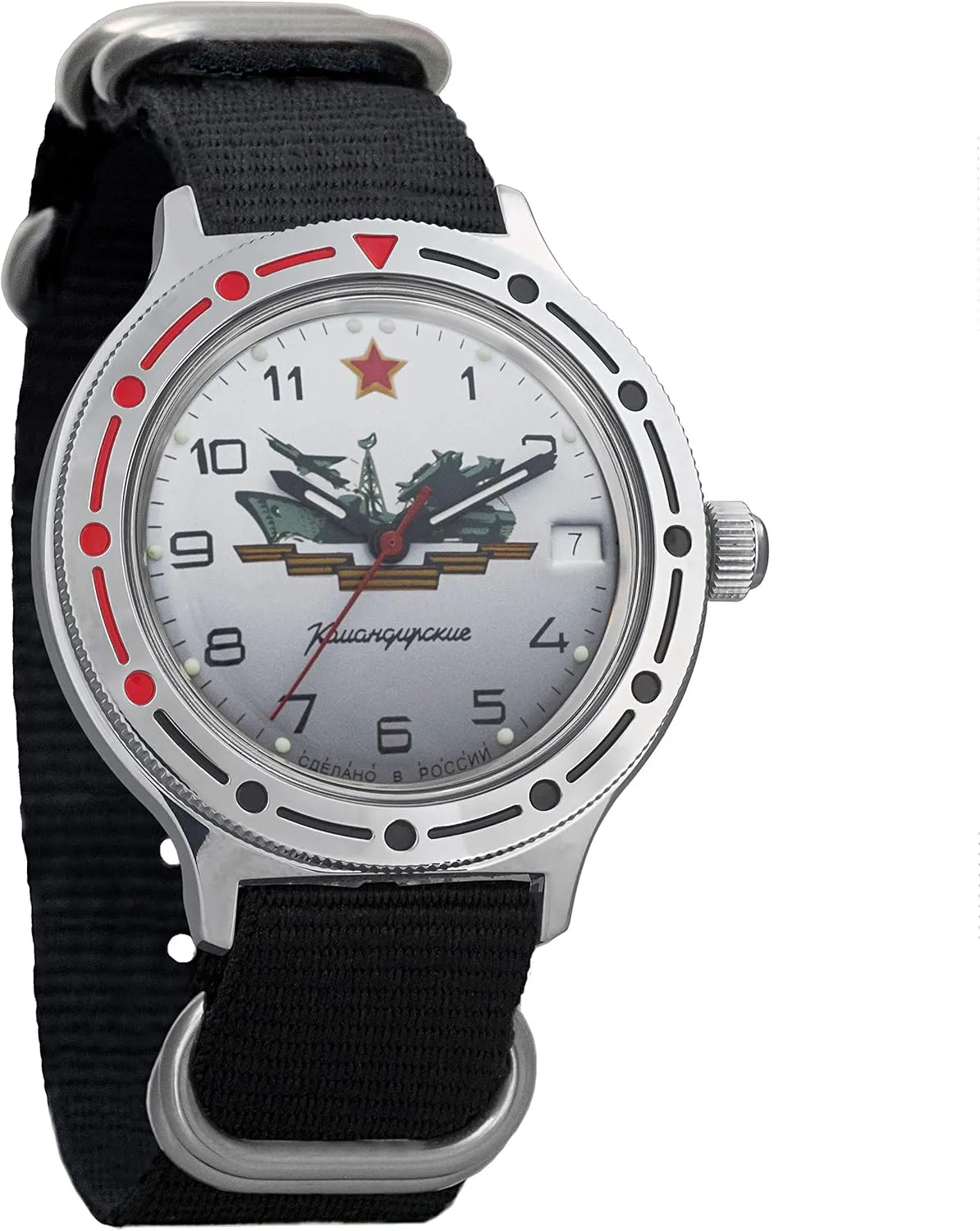 921 Case Vostok Komandirskie KGB Mechanical AUTO Self-Winding Mens Military Wrist stable breakup yolk acquaint depth Watch 