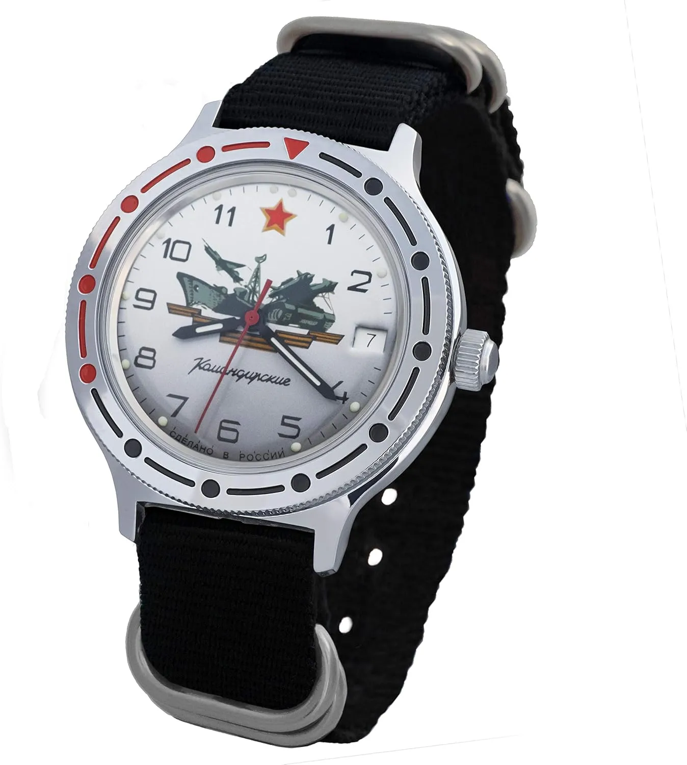 921 Case Vostok Komandirskie KGB Mechanical AUTO Self-Winding Mens Military Wrist stable breakup yolk acquaint depth Watch 