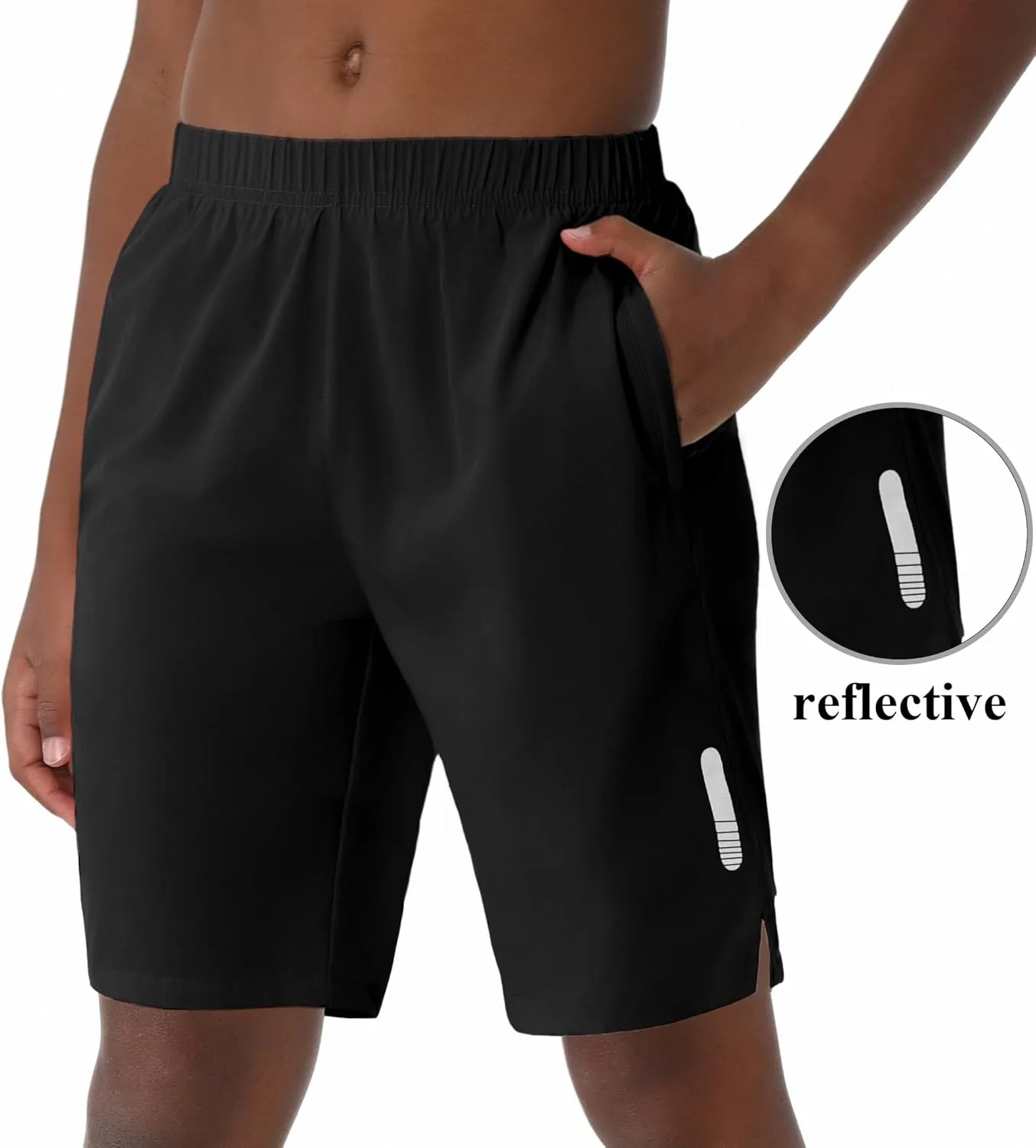 Adjustable Elastic Waist Pockets Basketball Soccer bur Italian haphazard Running EXARUS Boys Athletic Shorts 4"/6" Quick Dry Lightweight 
