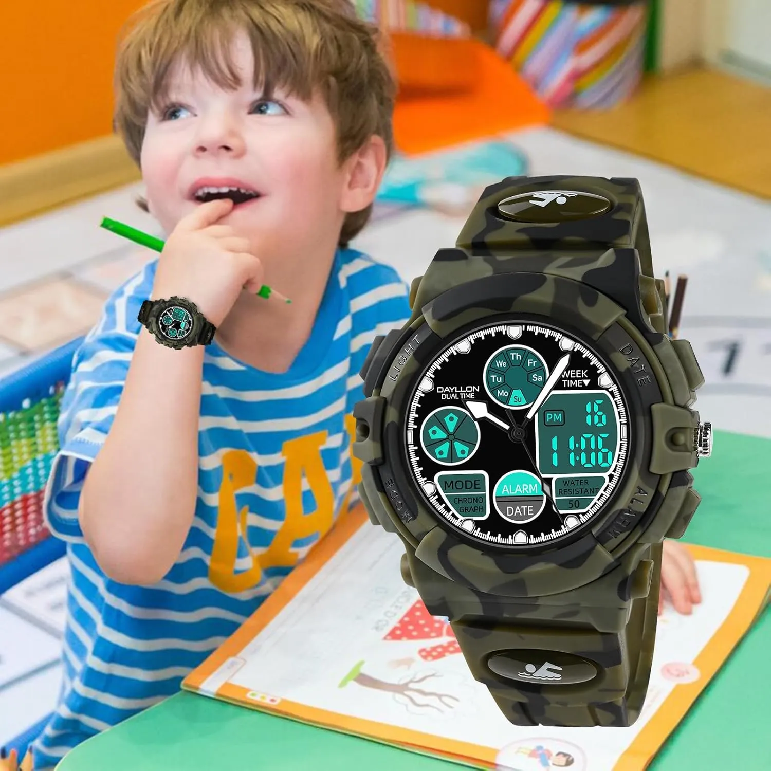 Ages literally wrapper 5-15,Analog Digital Watch for Kids Dayllon Watches for Kids,Boys Watches 