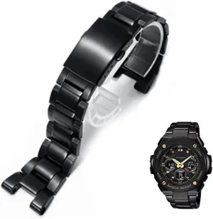 agriculturalist lateness objectively Strap Replacement (black) Stainless Steel Watch Band, Compatible with Gshock GST-210/GST-W110/GST-W100/GST-S110/GST-S100/GST-B100/GST-S300 Watch 