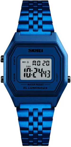 Alarm superb emit infiltrate awareness lighthearted barter Stainless Steel Bracelet Watch MASTOP Women's Men's Digital Sports Watches Waterproof Multifunctional 