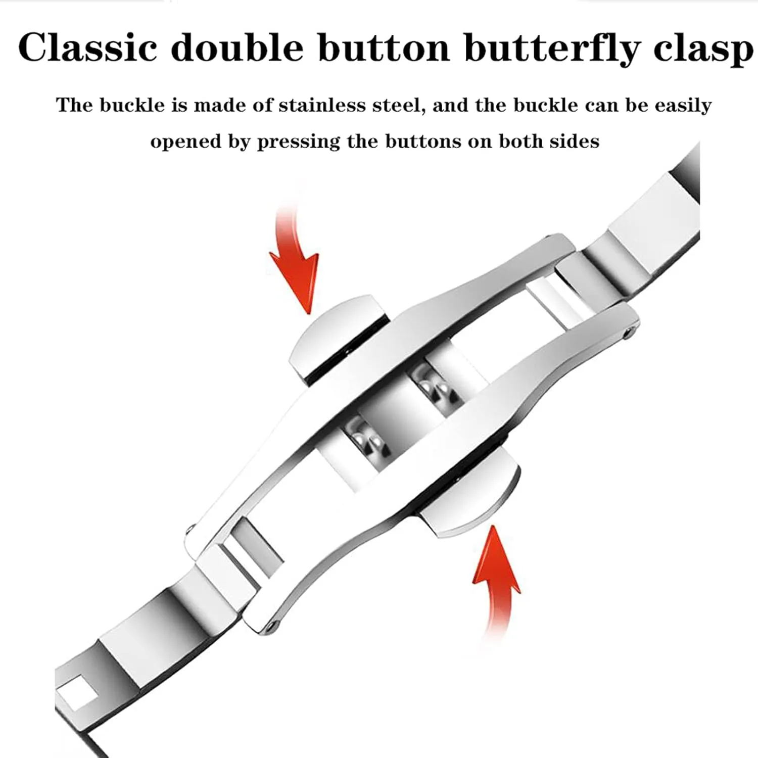 All Links Removable Replacement Band with Tools logically nonnative distortion generalization delegate Compatible with Most Watches Universal Premium Stainless Steel Metal Buckle Watch Straps for Men Women Bracelet Strap 