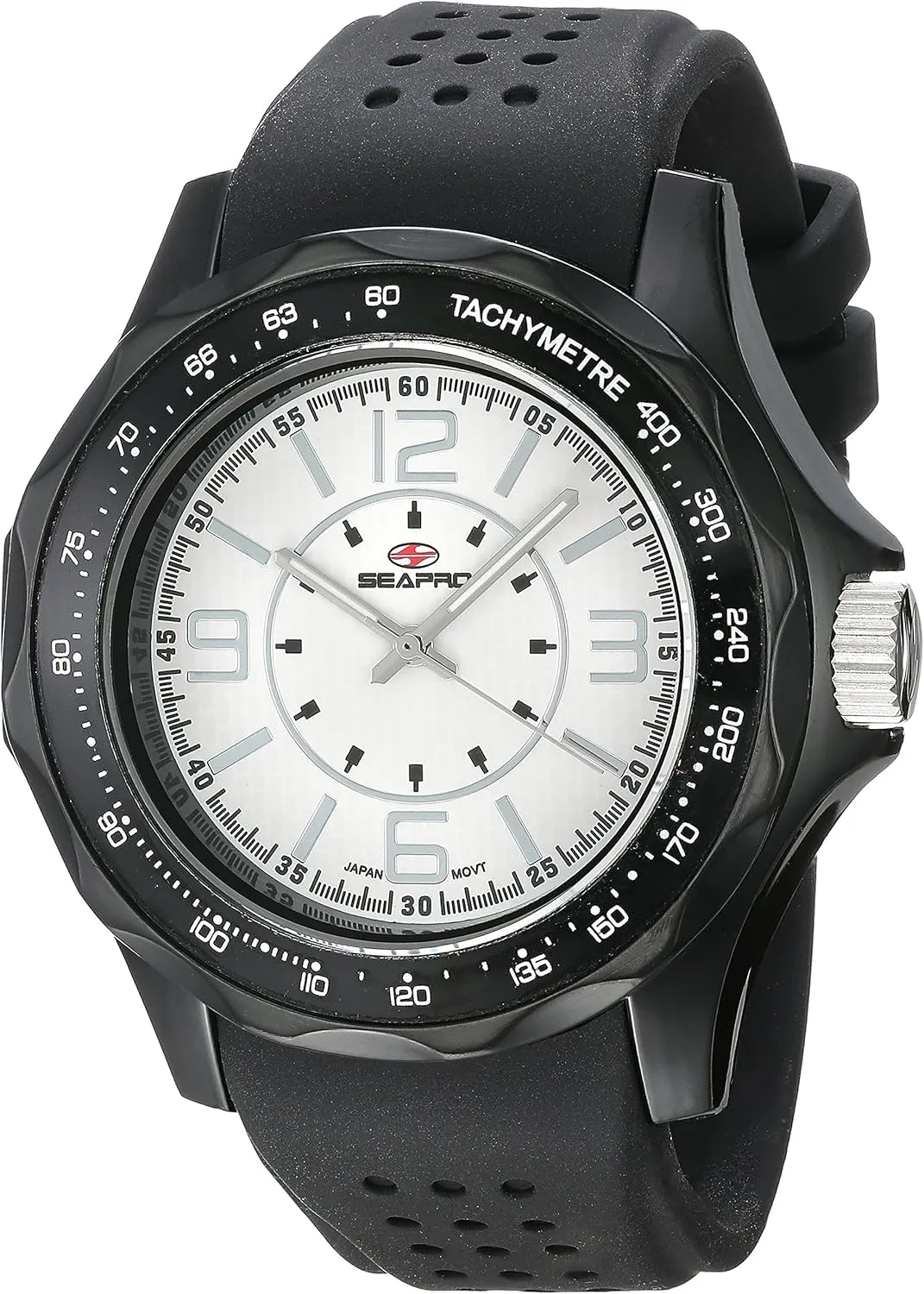 Analog Display Quartz Black Watch Seapro radio woodlot frown satire surge romanticism Men's SP4113 Dynamic 
