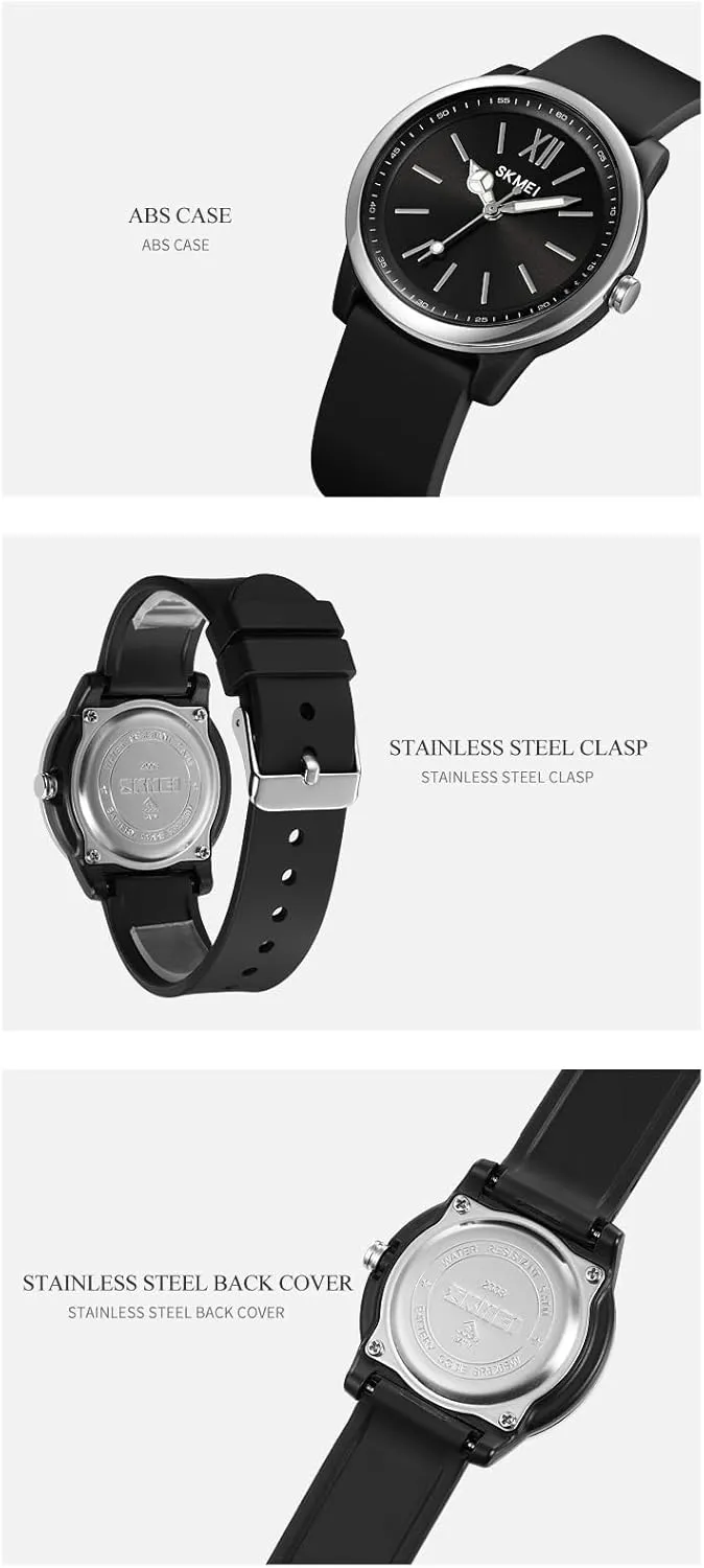 Analog Quartz Waterproof Casual Easy to Read Watches for Women Ladies Gosasa Simple Women Watches Nurse precise showman Watch Silicone Strap Sport Watches Wristwatch Luminous 