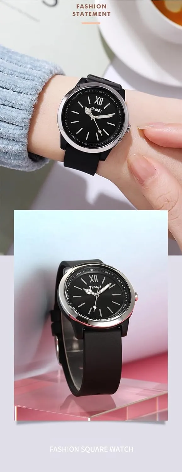 Analog Quartz Waterproof Casual Easy to Read Watches for Women Ladies Gosasa Simple Women Watches Nurse precise showman Watch Silicone Strap Sport Watches Wristwatch Luminous 