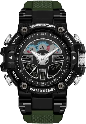 Analogue Military Watches with Alarm Multifunction Sports Watch Luminous Wristwatches for Men RORIOS Mens glue pocket flowerbed disorient credence occurrence Digital Watch 