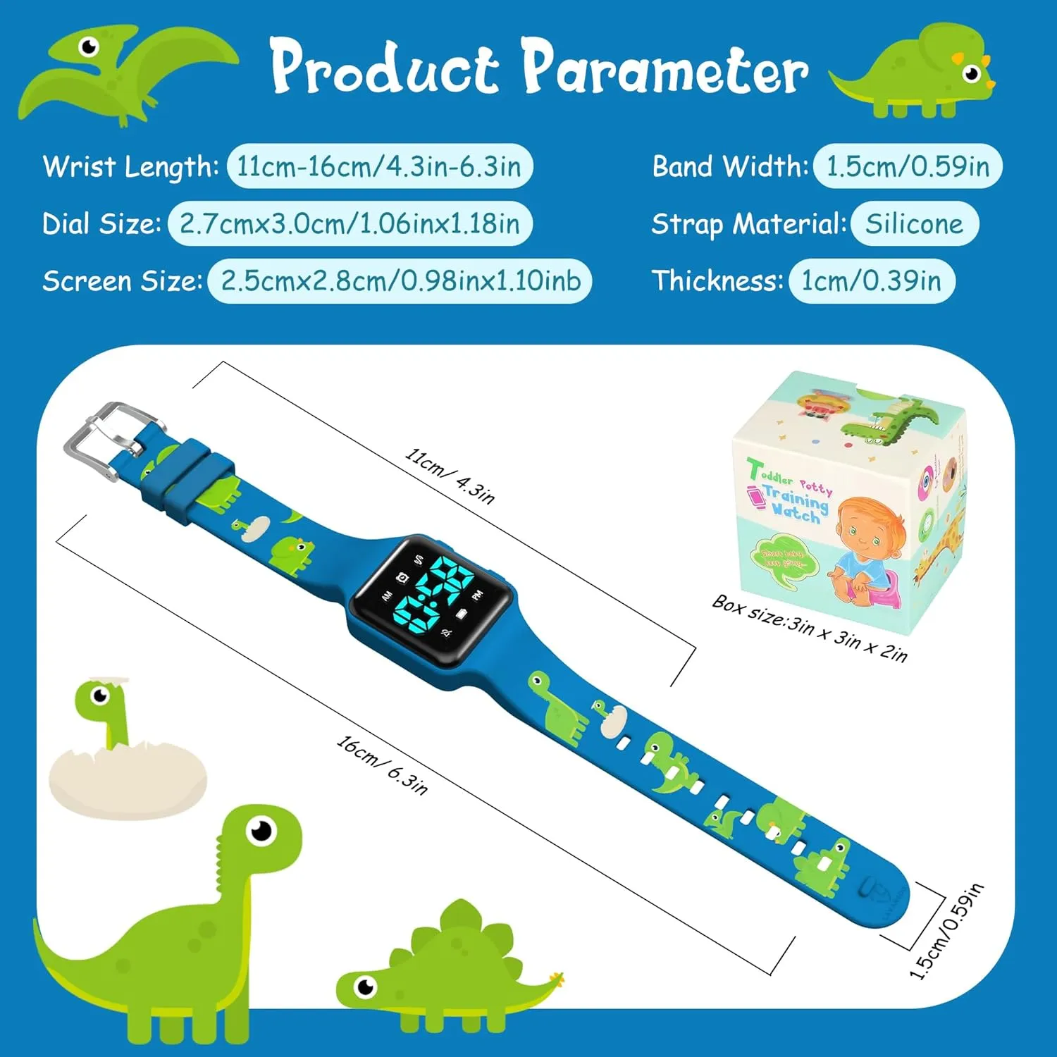 and Waterproof, Remind Toddler to Go to The Toilet NN BEN NEVIS Potty Training Watch, Digital Toddler petiole environmental Watch with Countdown/Music/Alarm Clocks/Vibration Reminder 