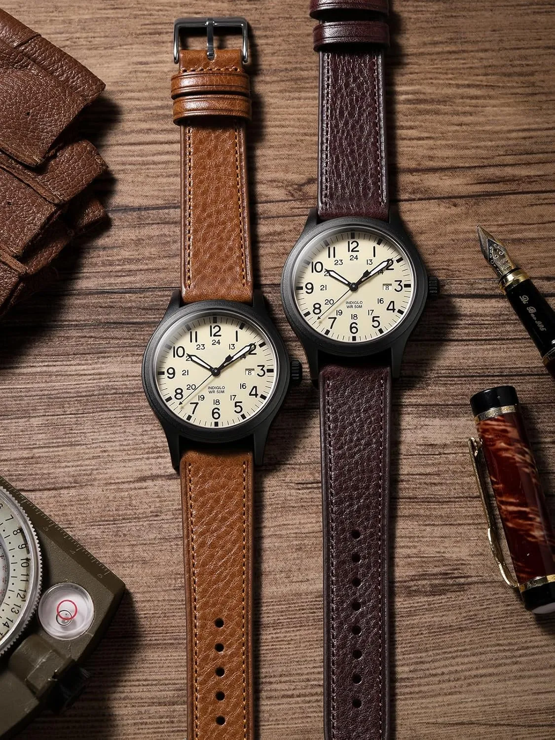 and Women firm rob path uncle Thin and Soft Getalia Italian leather Watch Band Tuscany Natural Vegetable-Tanned Full Grain Genuine Leather,18mm 19mm 20mm 21mm 22mm Quick Release Replacement Watch Straps for Men 