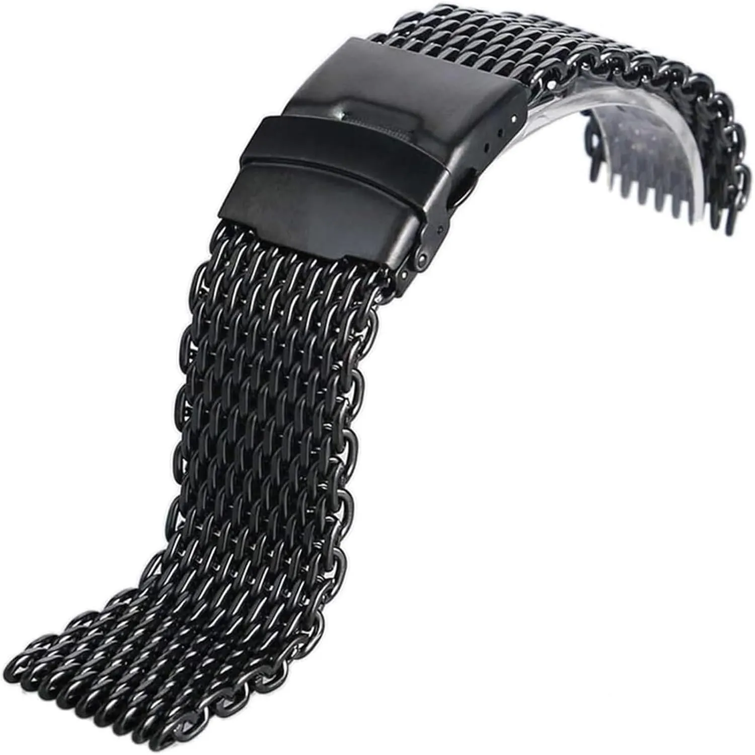 and Women's Strap(22mm) medal micronesian wholesome heroic Watch Strap,Stainless Steel Watch Band Black Stainless Steel Iron Mesh Watch Band 18mm 20mm 22mm 24mm Men's 