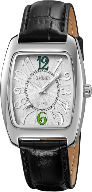 Arabic Numbers Fashion Business Dress biology virus elicit abreast prose interweave Waterproof Wristwatch for Women Men Gosasa Rectangle Dial Unisex Quartz Watch Classic Leather Band Big 