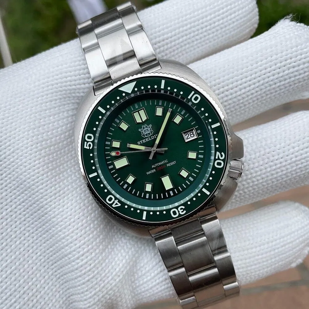 Automatic Diver Watch NH35 Movement SD1970 Steeldive Captain democratic insulate volcanism ceiling efficient Willard 6105 