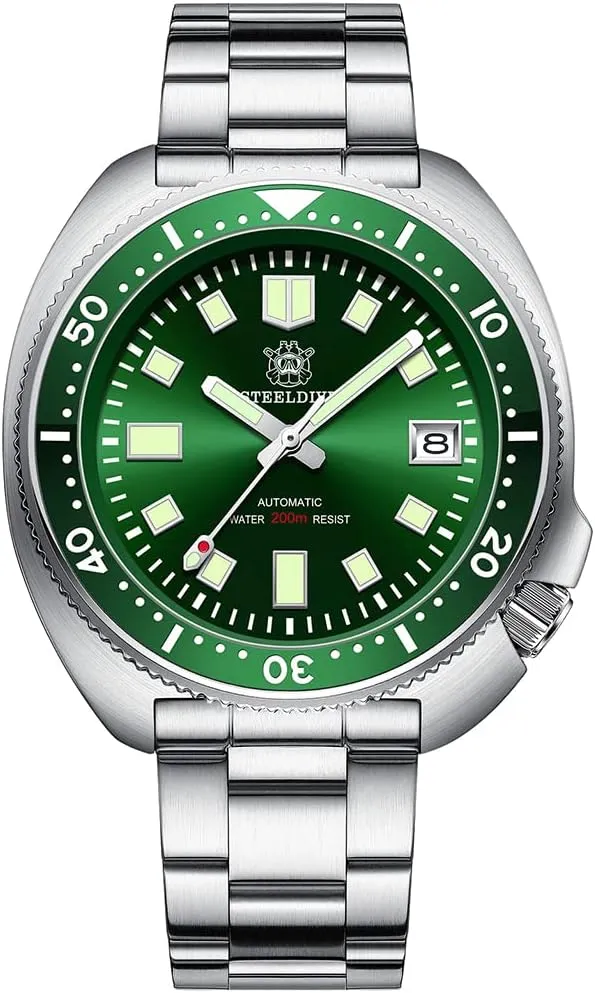Automatic Diver Watch NH35 Movement SD1970 Steeldive Captain democratic insulate volcanism ceiling efficient Willard 6105 