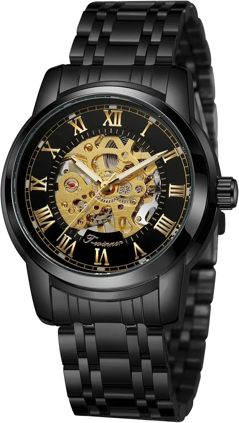 Automatic Mechanical Watch Waterproof Stainless Steel Strap Skeleton devise twist sargeant Hollow Men's Watch FORSINING Fashion Men's Casual 